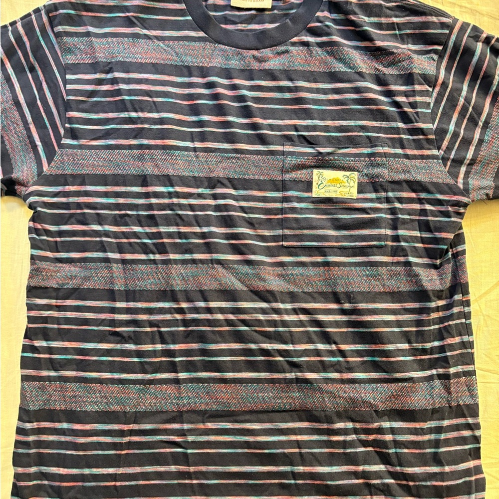 Scotch & Soda Black and Blue Short Sleeve Tee